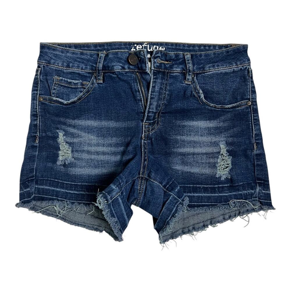 Refuge Womens Shorts 4 Distressed Cut Off Festival Grunge Concert Beach